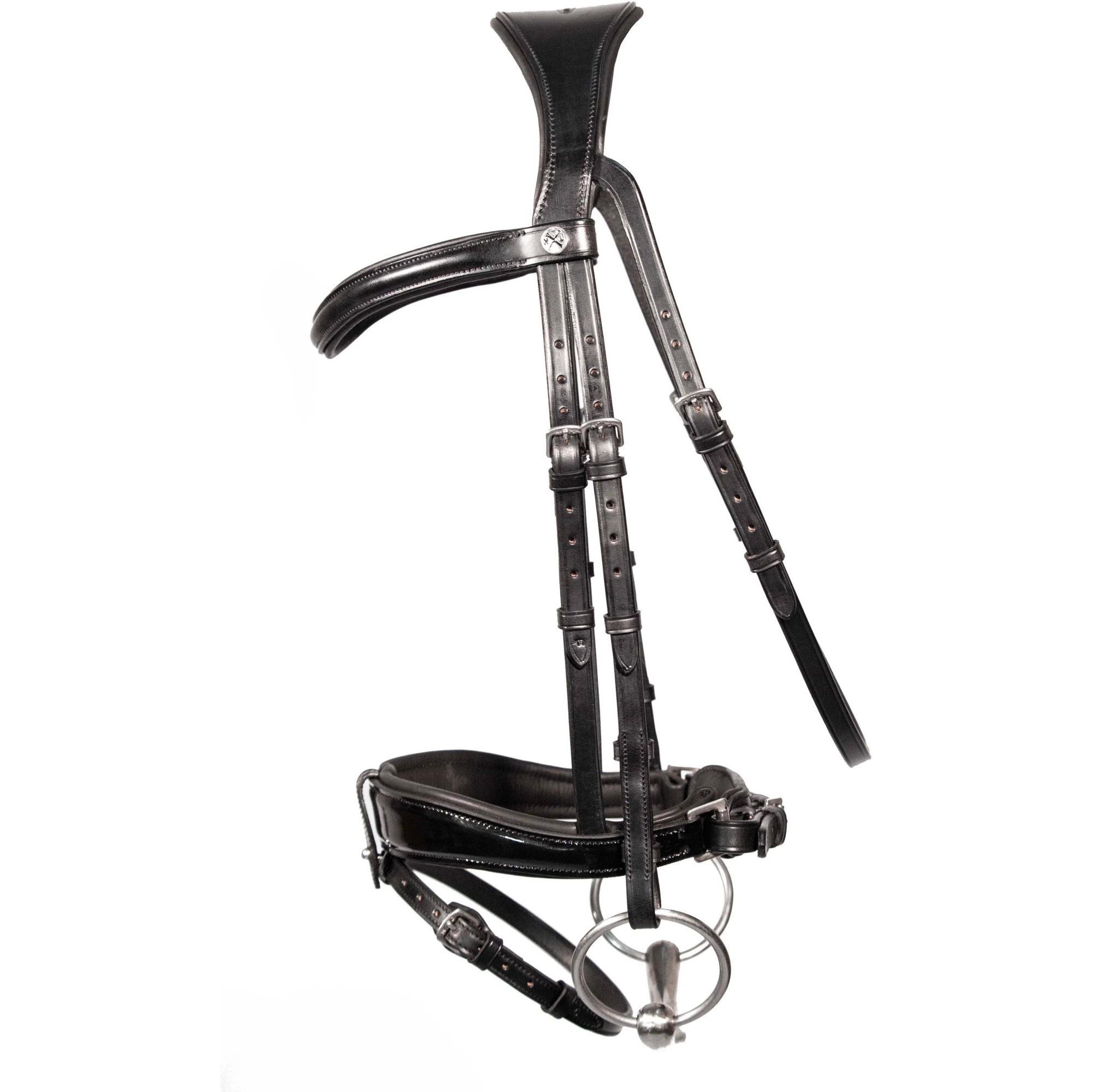 2024 Henry James Patent Dressage Bridle HJ-BR-06 - BLACK